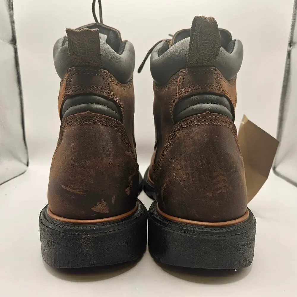 RED WING MEN'S 11 EE WIDE 415 DYNAFORCE 6 IN WP SOFT TOE WORK BOOTS BROWN NWOB